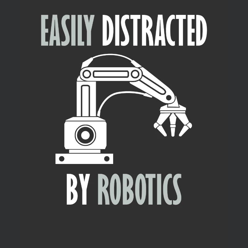 Abgelenkt von Robots Programming Coder Engineer