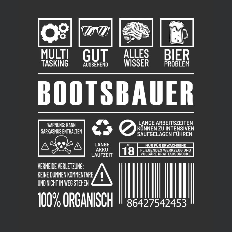Bootsbauer Lustiger Beruf Spruch Schiffsbauer