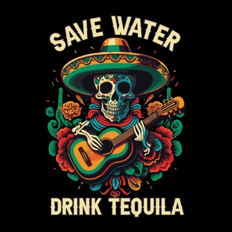 Save Water Drink Tequila Alcoholic Tequila Drinker