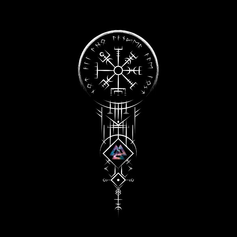 Celtic Vikinger Vegvisir compas Vikings