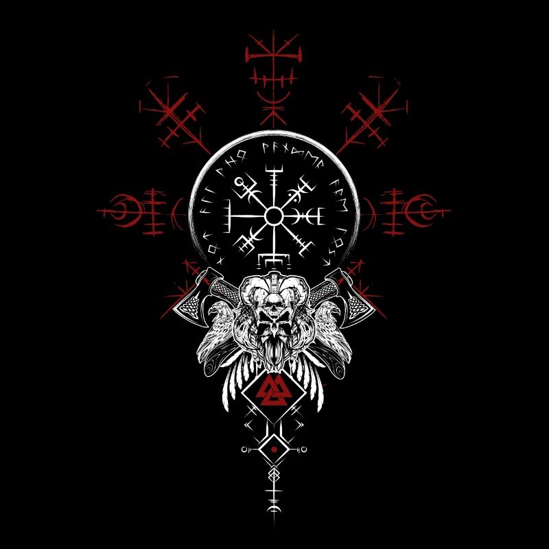 Celtic Vikinger Vegvisir compas Vikings