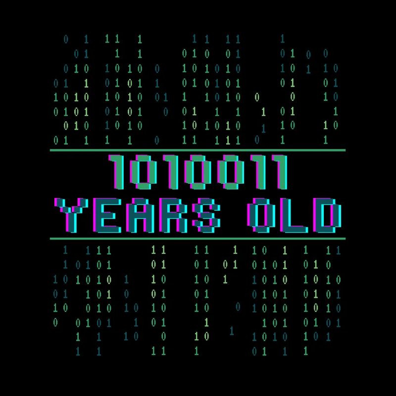 83. Geburtstag 83 Jahre alt Binärcode Coder