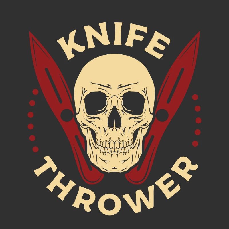 Knife throw skeleton design