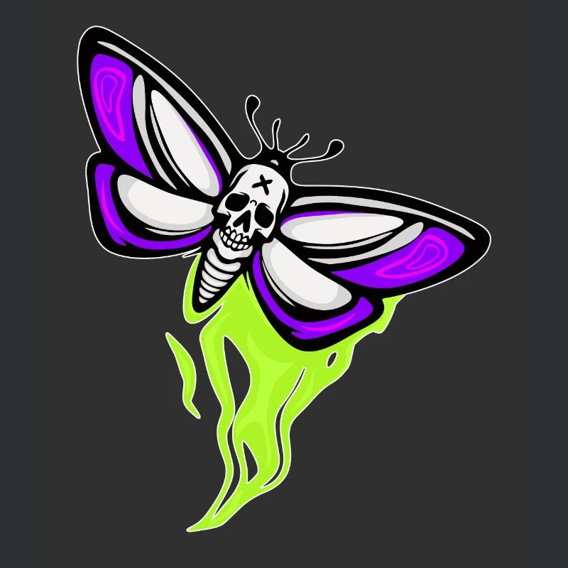 Moth Skull Schaedel