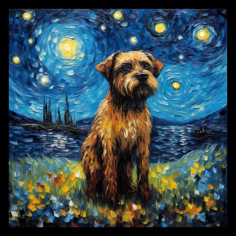 Border Terrier Sternennacht