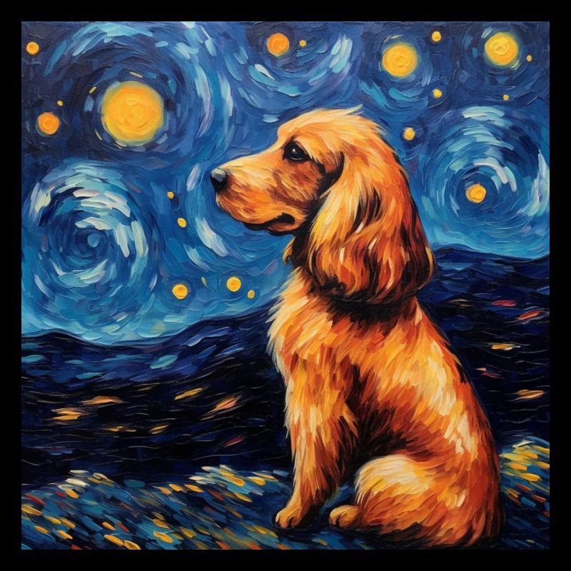 Cocker Spaniel Sternennacht