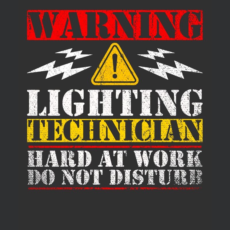 Warning Lightning Technician At Work