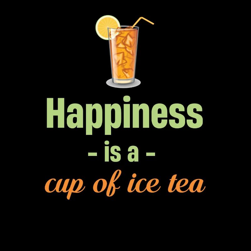 Happiness is a cup of iced tea mixed