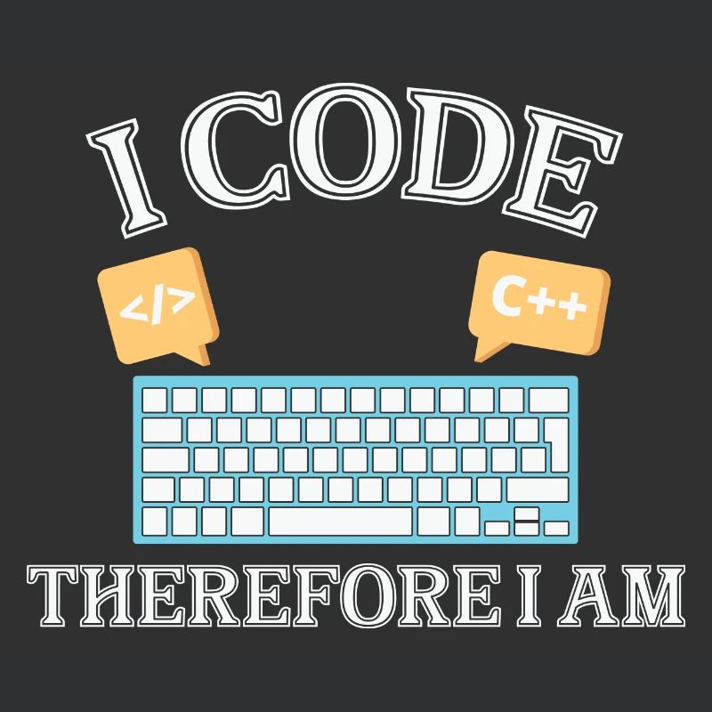 I code therefore i am Funny Programmer for Woman