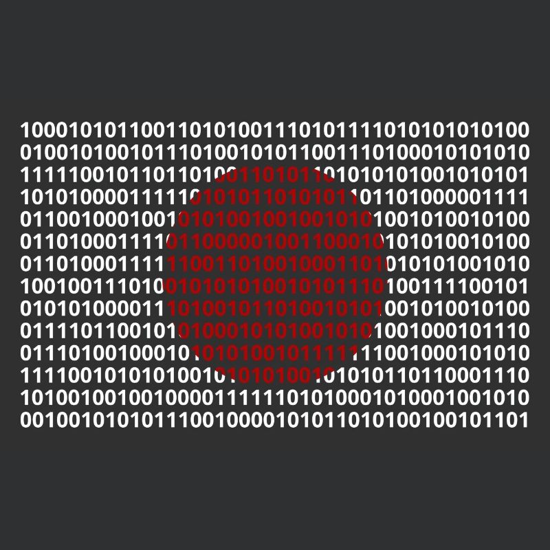 Japan flag numbers binary code byte bit code