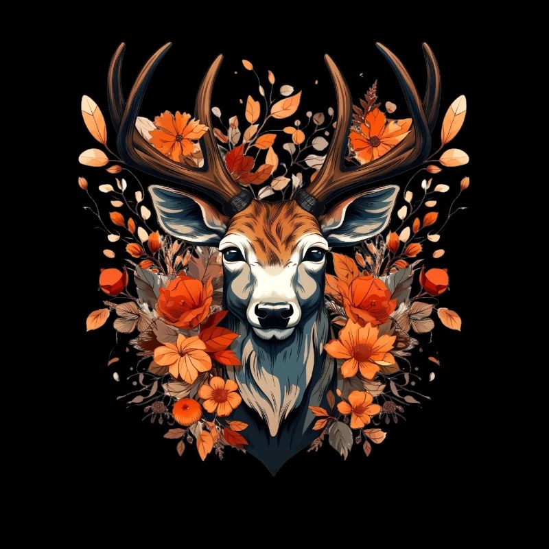 Remplacement dirndl cerf bois cerf cerf