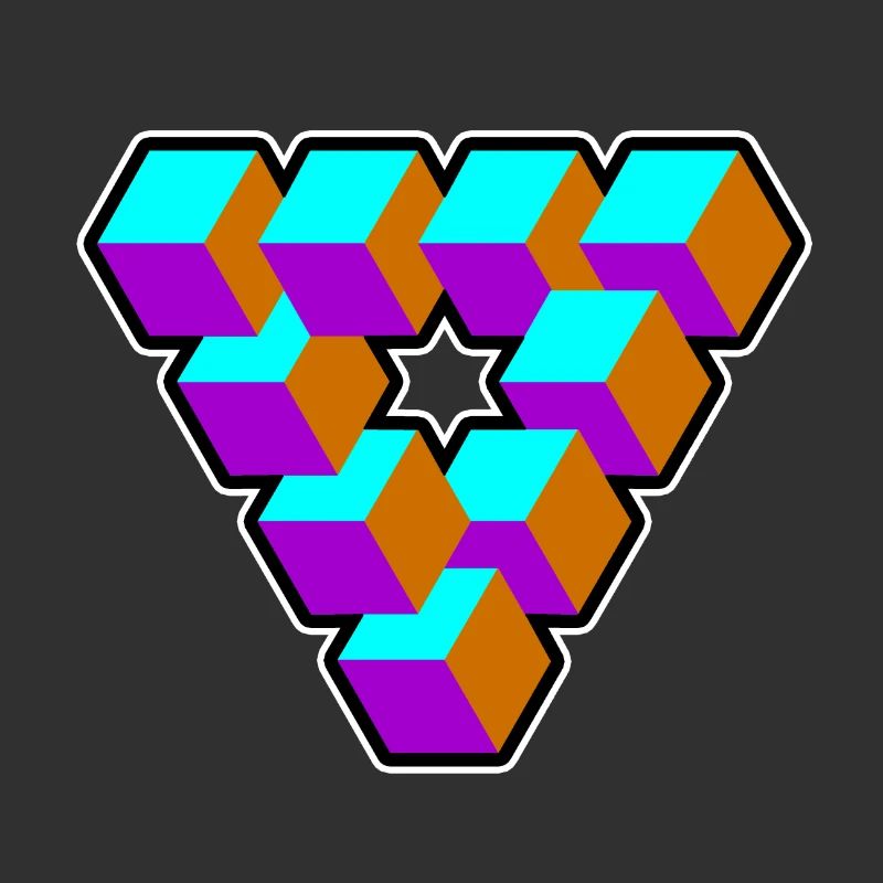Geometry Triangle Illusion Goa Gift
