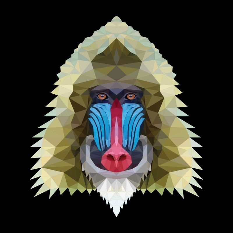 Affe polygon design Geschenk