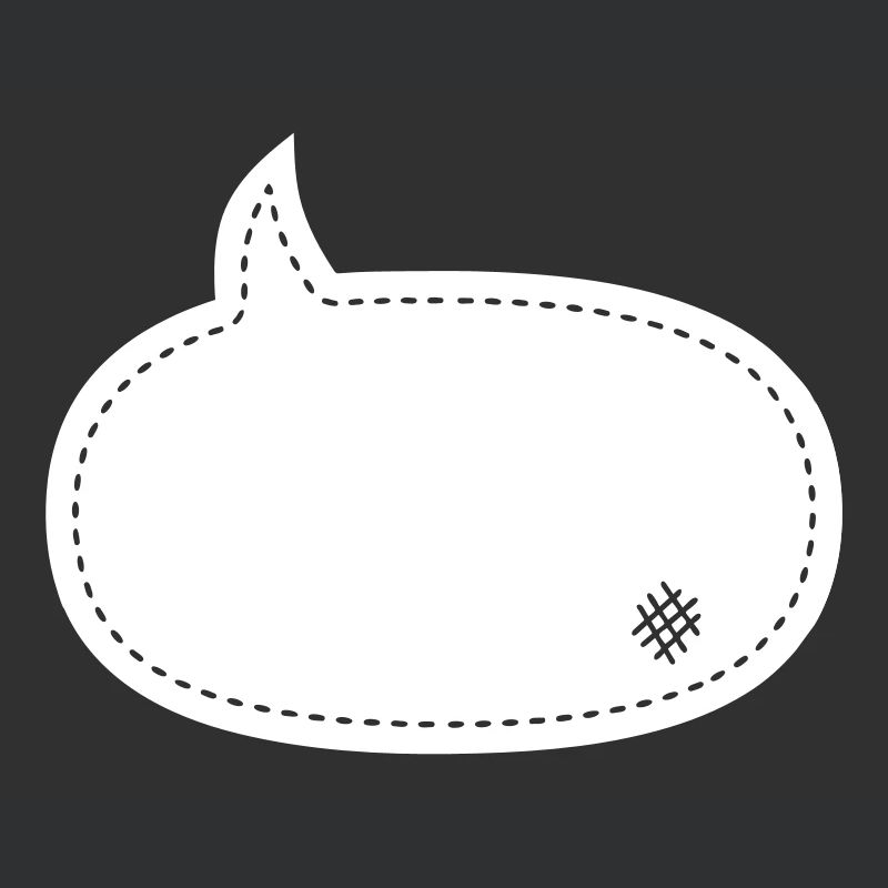 speech balloon patch