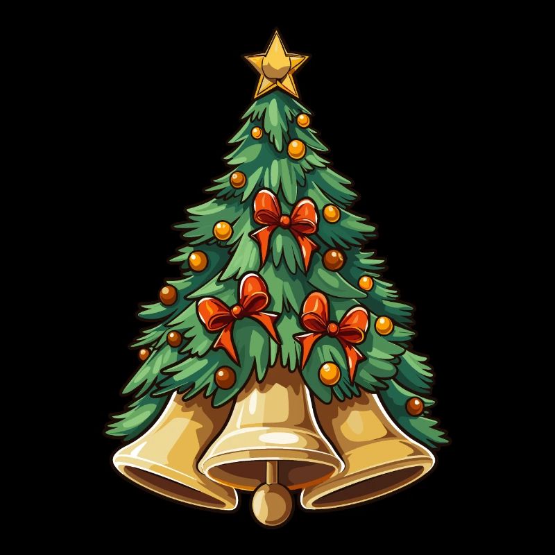Weihnachtsbaum mit Glocken plus Deko