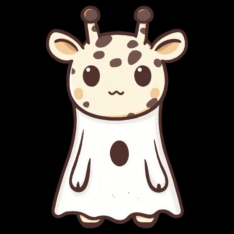 Giraffe Halloween Comic Geist