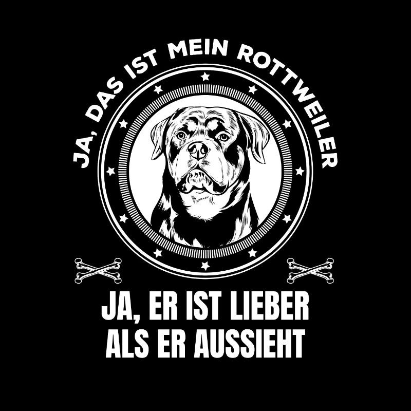 Rottweiler ist lieber als er aussieht