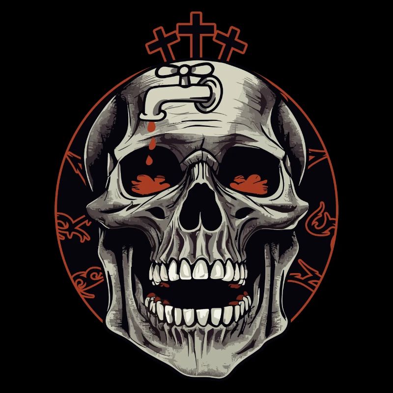 Brain Crash Skull