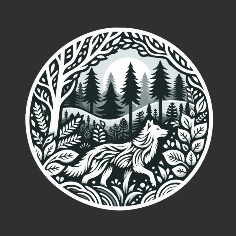 Wolf im Wald