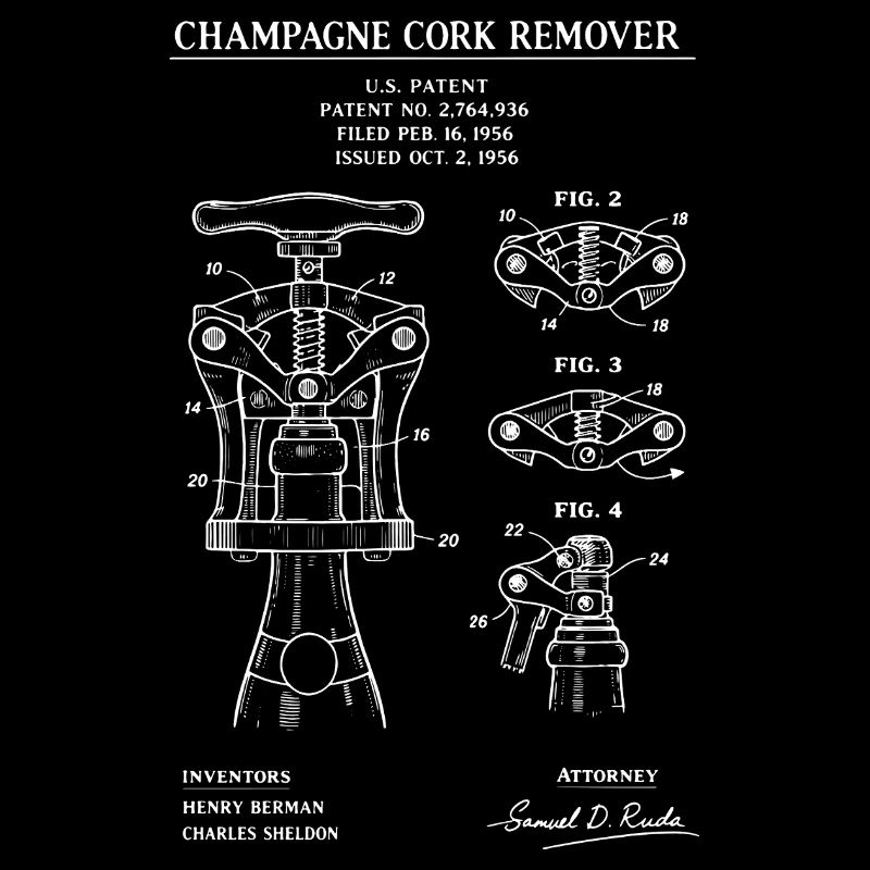 Cork Remover Patent Diagram