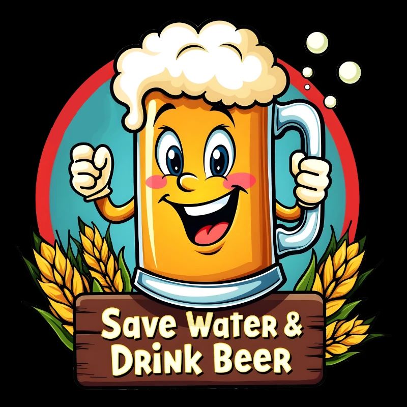 SAVE WATER DRINK BEER - Beer Mug