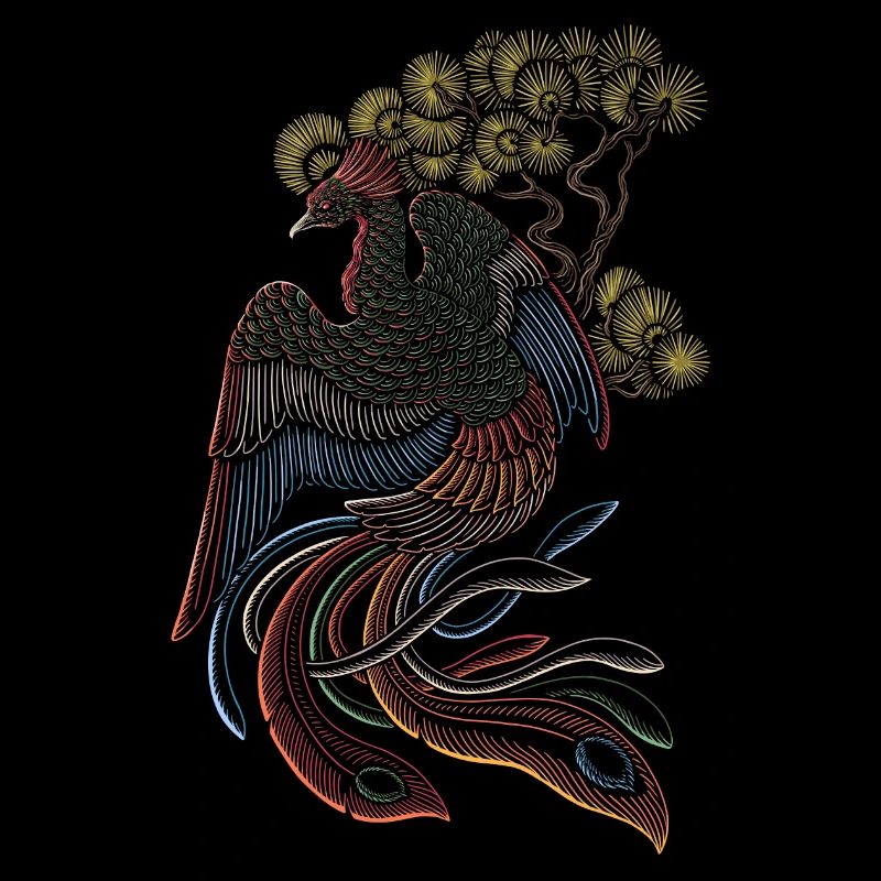 Hōō (鳳凰 phénix, phoenix ou phœnix) | Série Yōkai