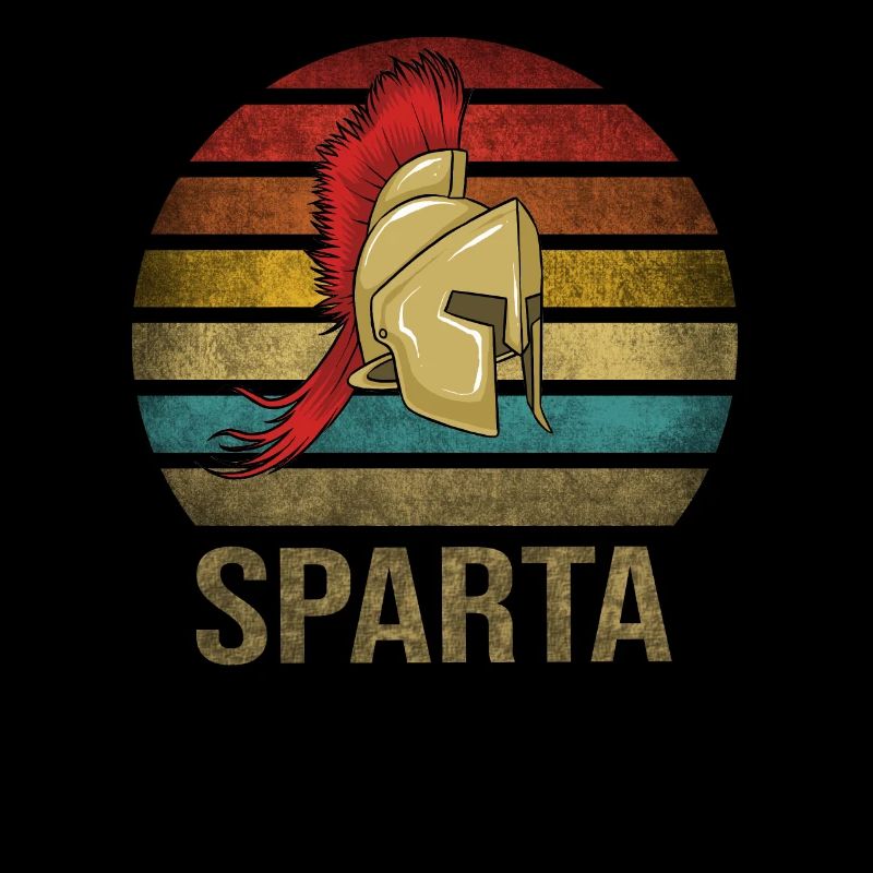 Plumed War Helmet Rome Sparta Retro Sunset