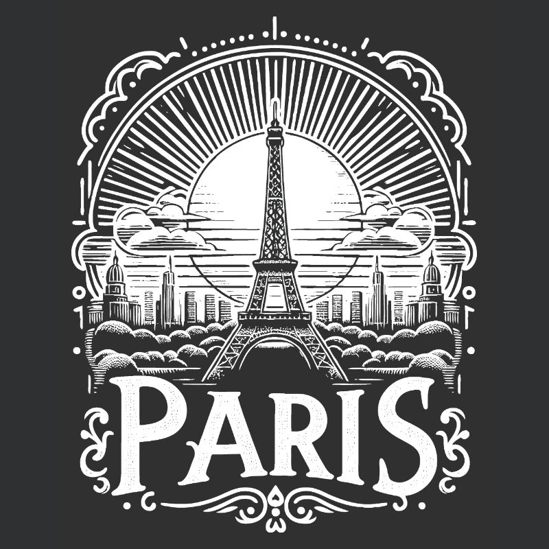 Paris Shirt Design mit Eiffelturm - la tour eiffel