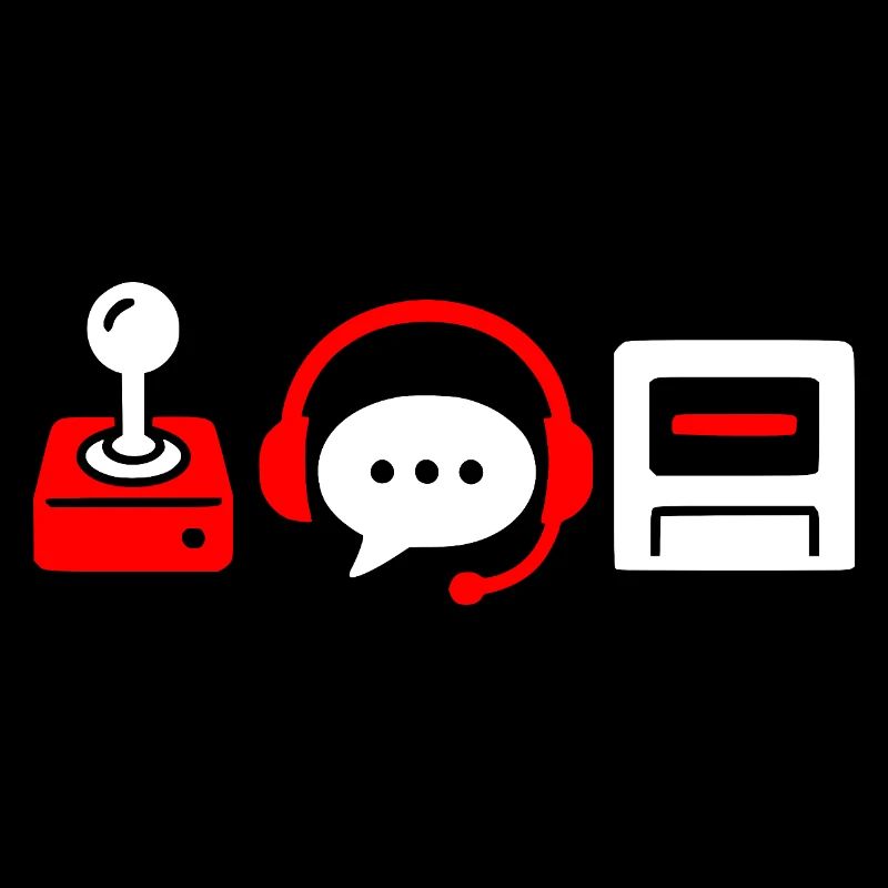 Retro controller, PC and headset