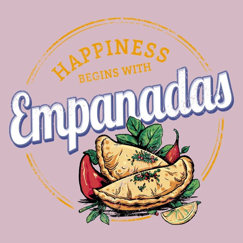 Empanada Snack Vintage Spanien Retro Teigtaschen
