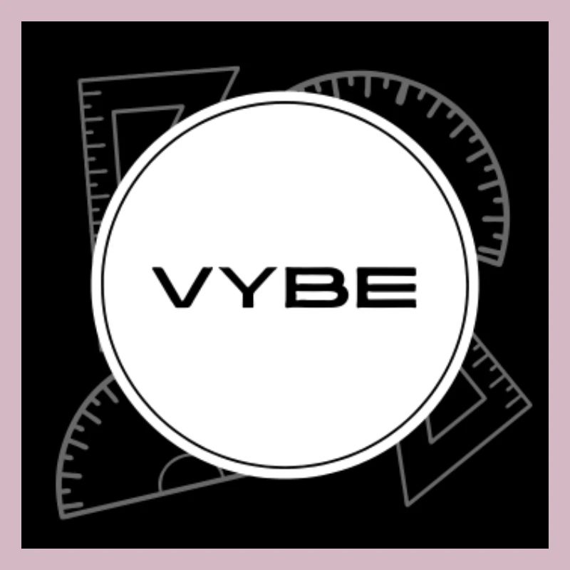 Tech-inspired VYBE graphic design