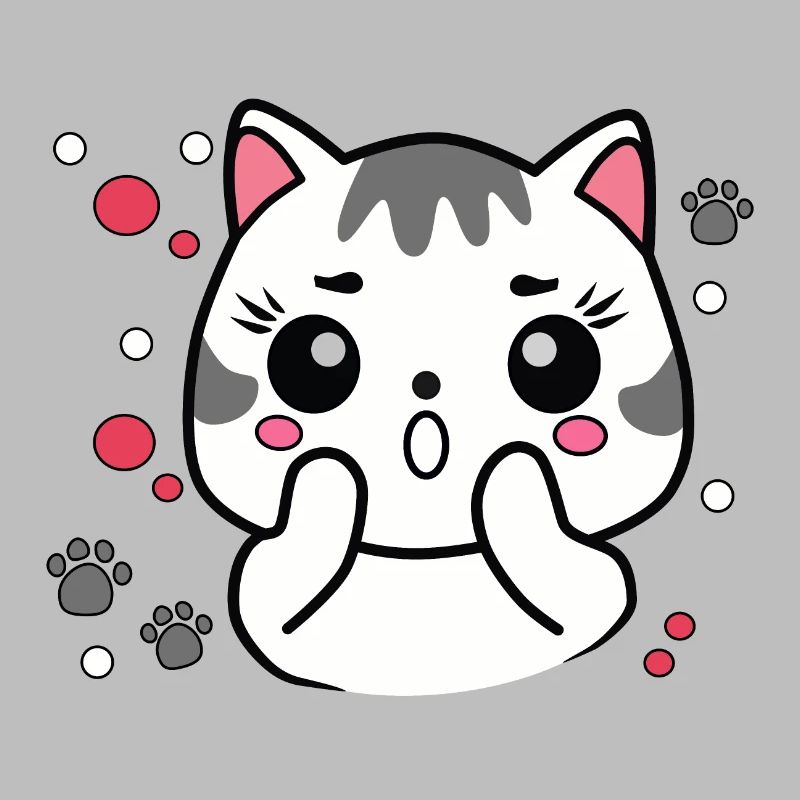 Chat mignon surpris