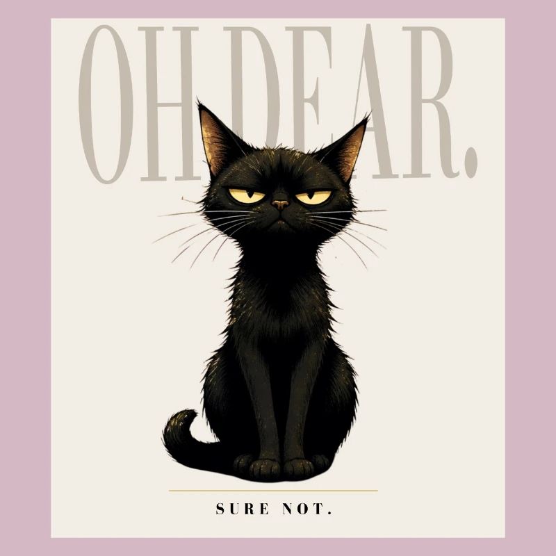 Disappointing. – Sarcastic Black Cat Design