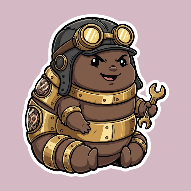 Steampunk Engineer Engineer Brass Crawler