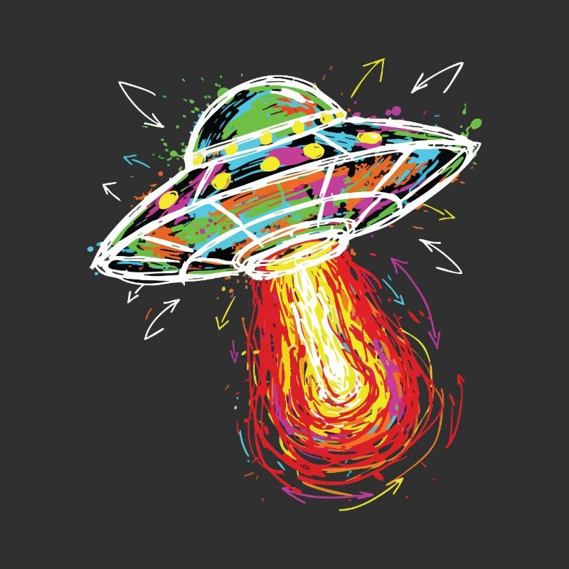 UFO Space Scribble Scribble Color
