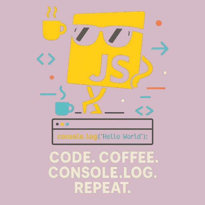Code Coffee Console.log Repeat JavaScript Programm