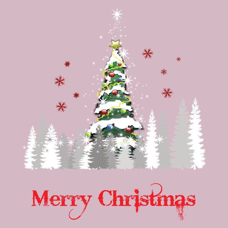 Glitzer Weihnachtsbaum Schnee - Weihnachtsgeschenk