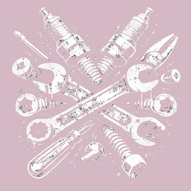 Tool Grunge Mechanic Spark Plug Design