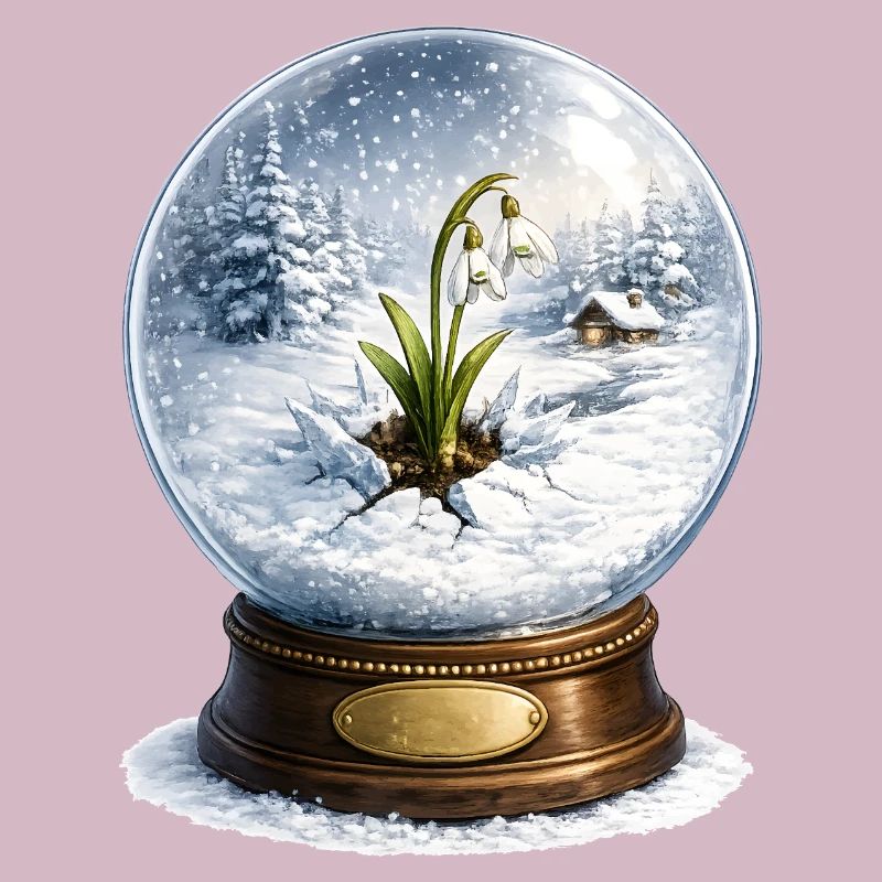 Snowdrop breaks through winter