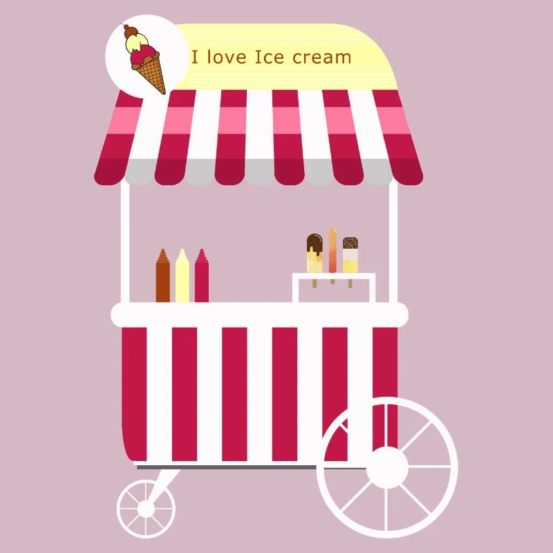 Eiswagen, Eismann, Eisdiele, Eiskrem, Eis,