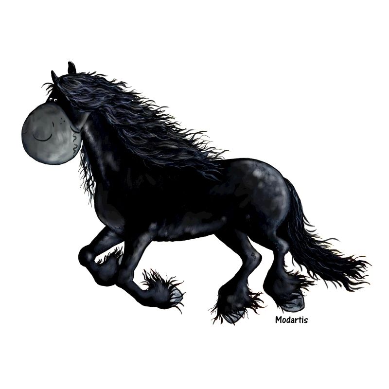 Frison noir - Frison Cheval