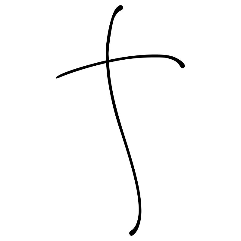 Plain Cross Line