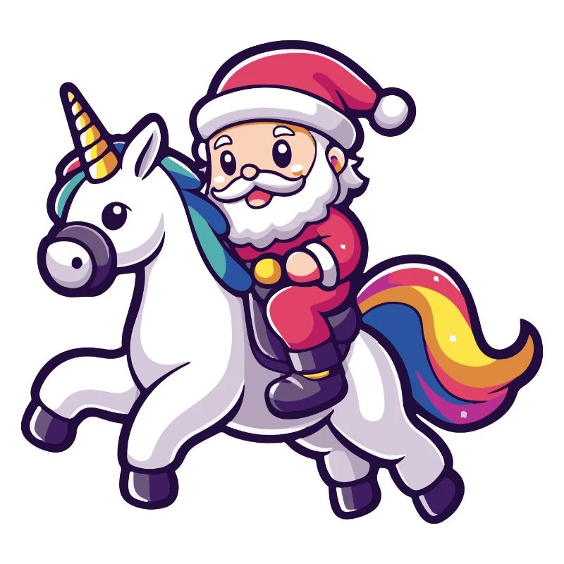 Einhorn Weihnachtsmann
