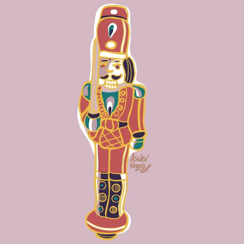 Bunter Nussknacker Deco Design