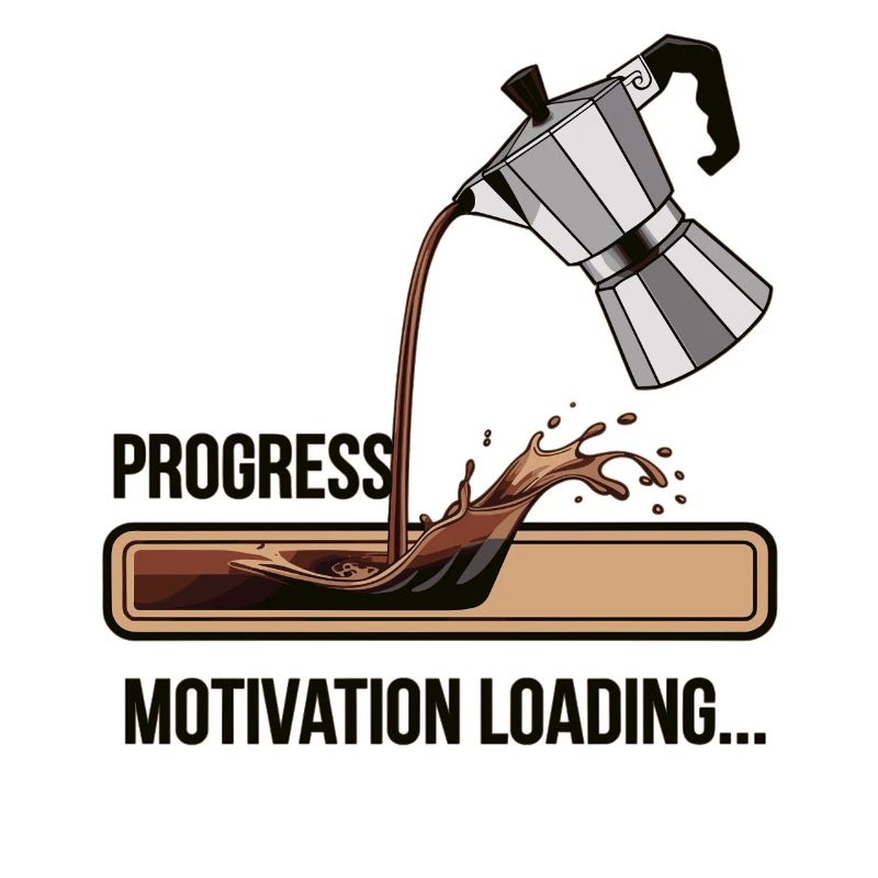 Kaffee Lover Shirt – Motivation Loading Progress