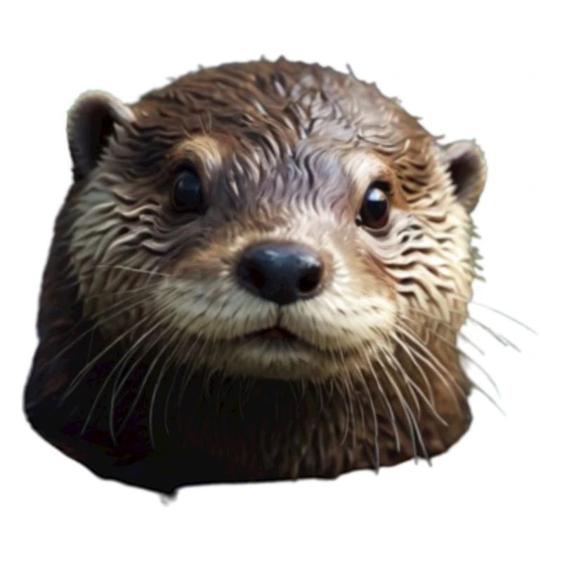 Otter schaut süß