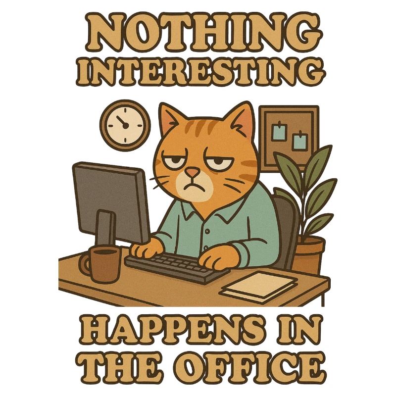 Rien d’intéressant Chat de bureau