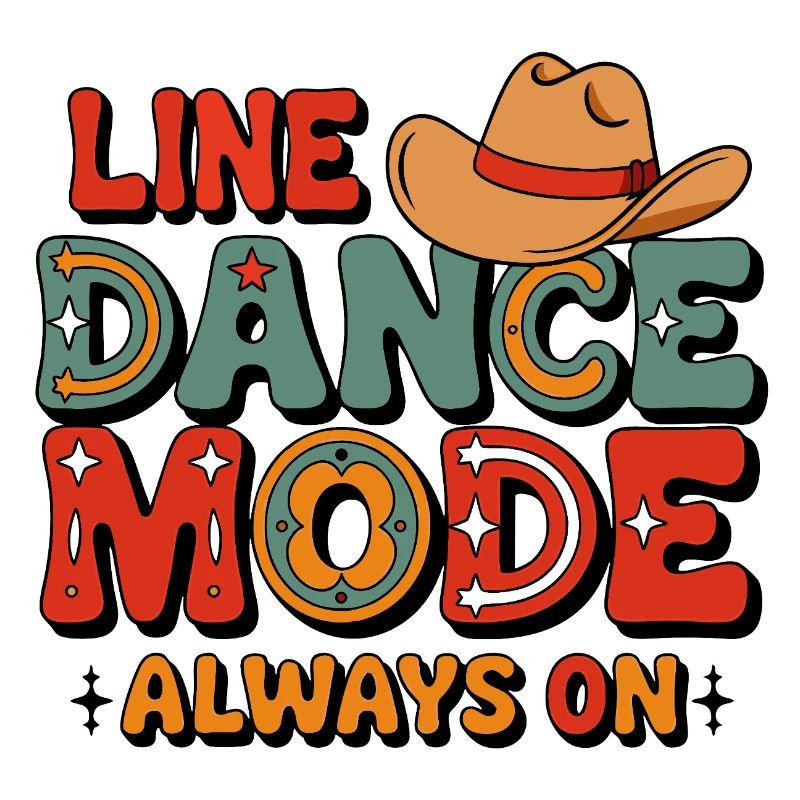 Always in line dance mode colorful LInedance design