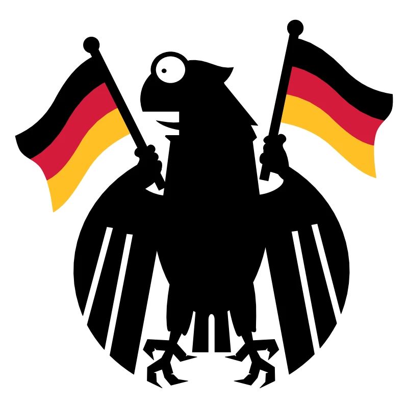 Wappenadler Karikatur / German Eagle Cartoon (3c)