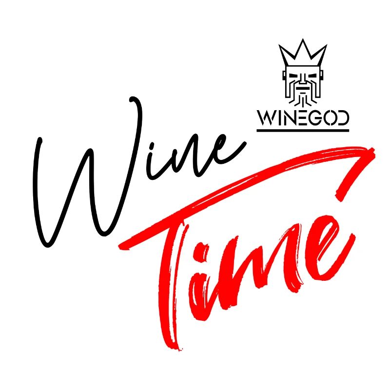 Winegod lustiger Spruch Wine Time